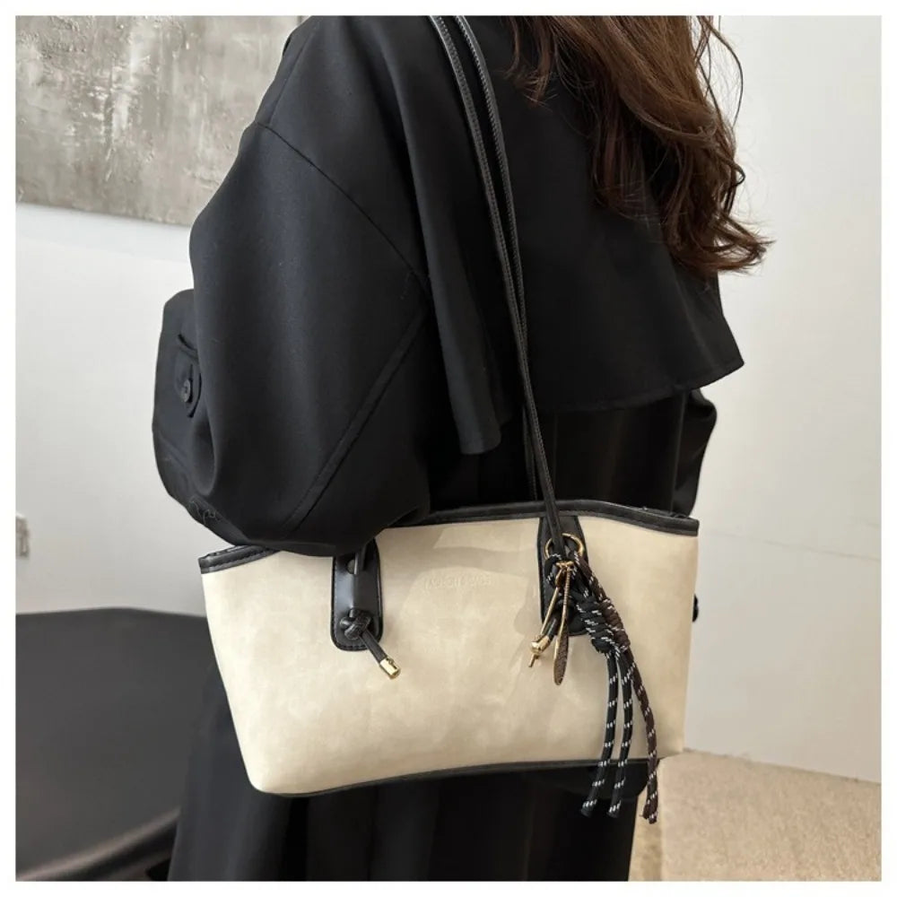 Y2K Soft PU Leather Shoulder Bag
